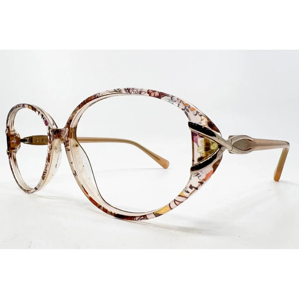 MJ07619 Eyeglasses Womens Multicolor Floral Oval Frames 56-15-135